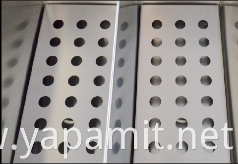 Stainless steel baffle